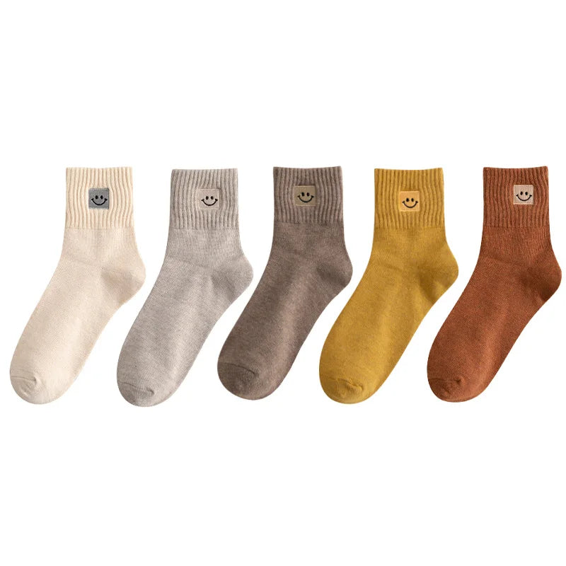 Anouk Smiley Sokken | Vintage sokken met een glimlach