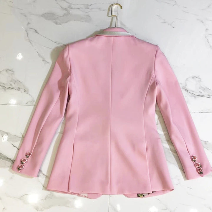 Liyana roze blazer | Bloemig en elegant stijlvol