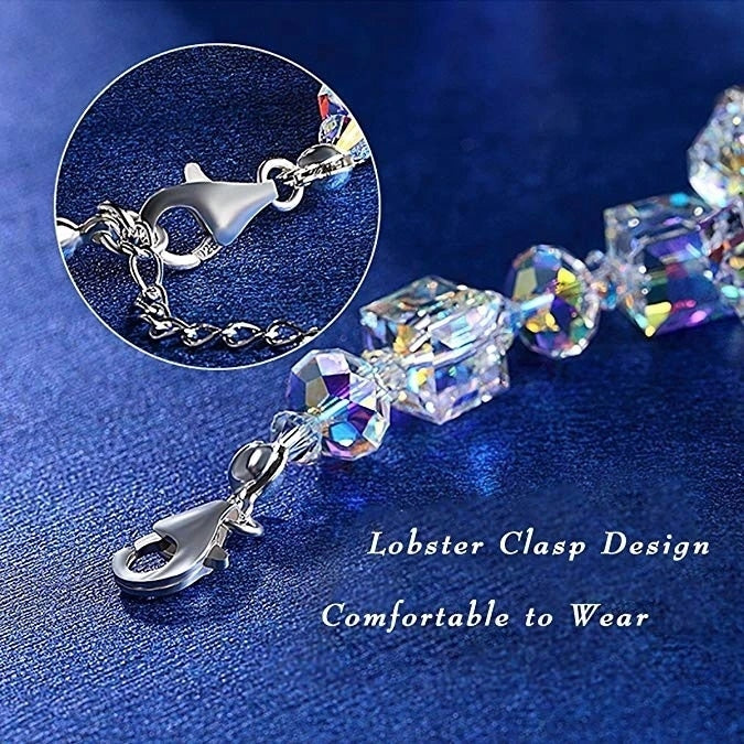 Veelzijdige kubieke kristallen armband | Uniek en opvallend