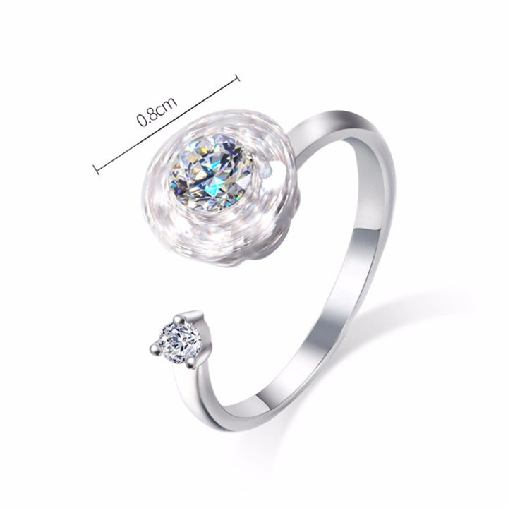 GRATIS | Verstelbare 925 Silver Crystal Ring