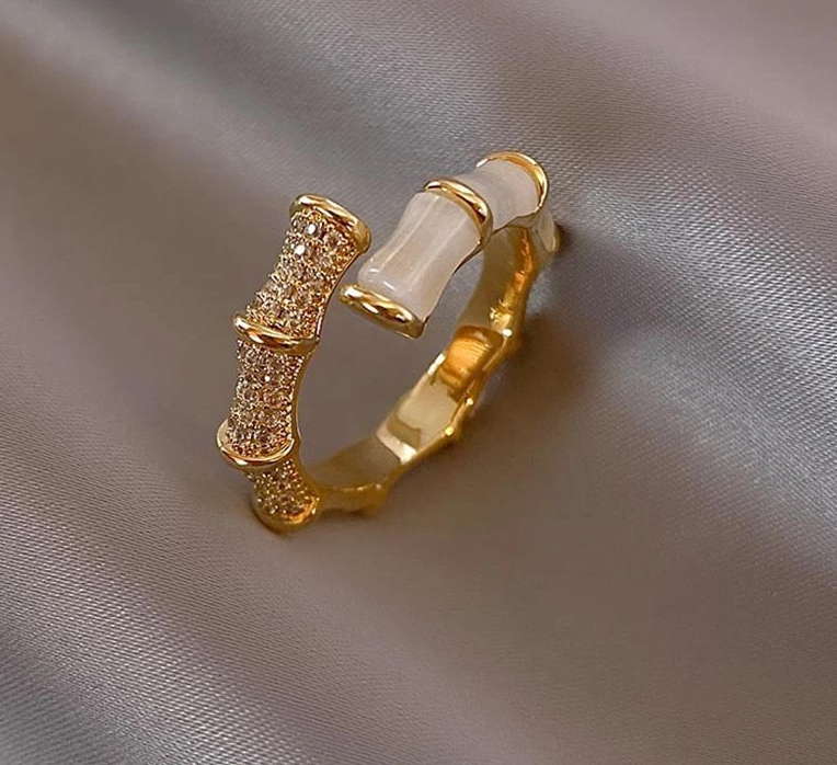 Opaal Bamboe Ring | Een prachtige ring met krachtige uitstraling!