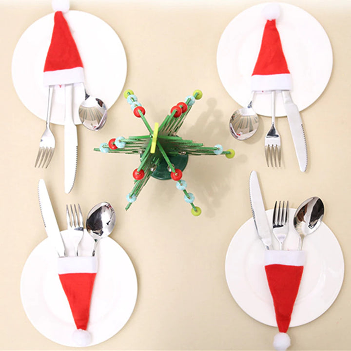Bestek Zakjes (10 st.) | Decoreer jouw eettafel in kerstsferen