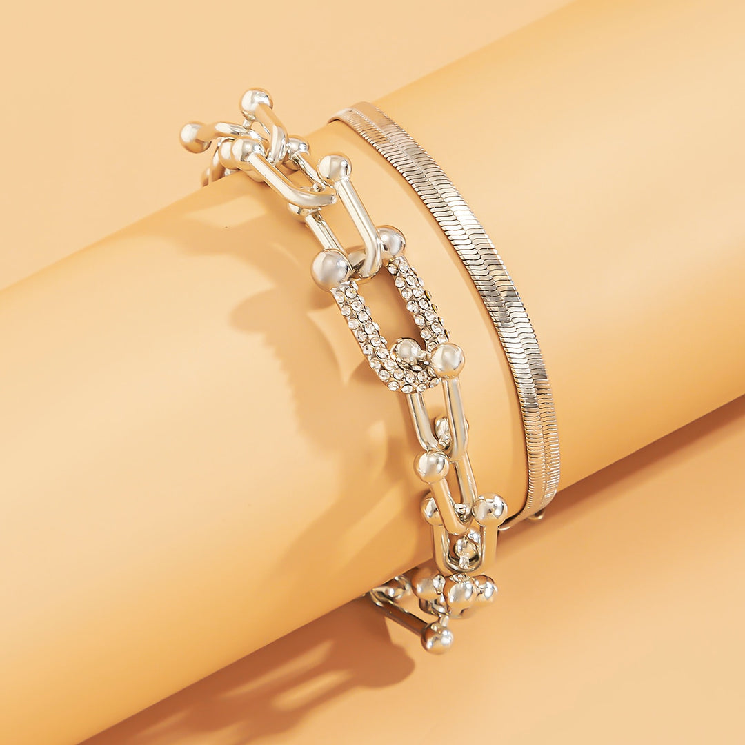 Bracelet Set | 2-delige set in het goud of zilver