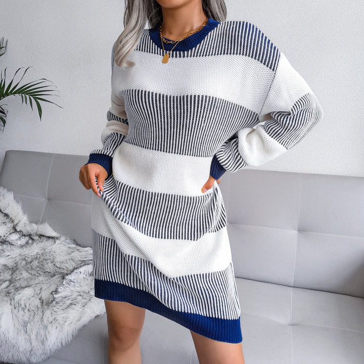 Estrella Sweater Dress | Een comfy trui-jurk met stijlvolle print