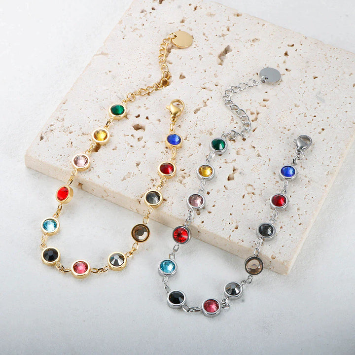 Regenboogkristal Bedelarmband | Een vrolijke armband met veel kleur!