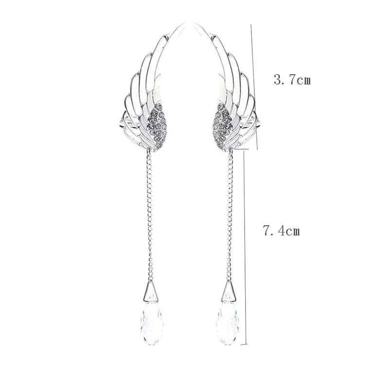 Lange Engelenvleugel Oormanchetten | Prachtige en unieke oorbellen