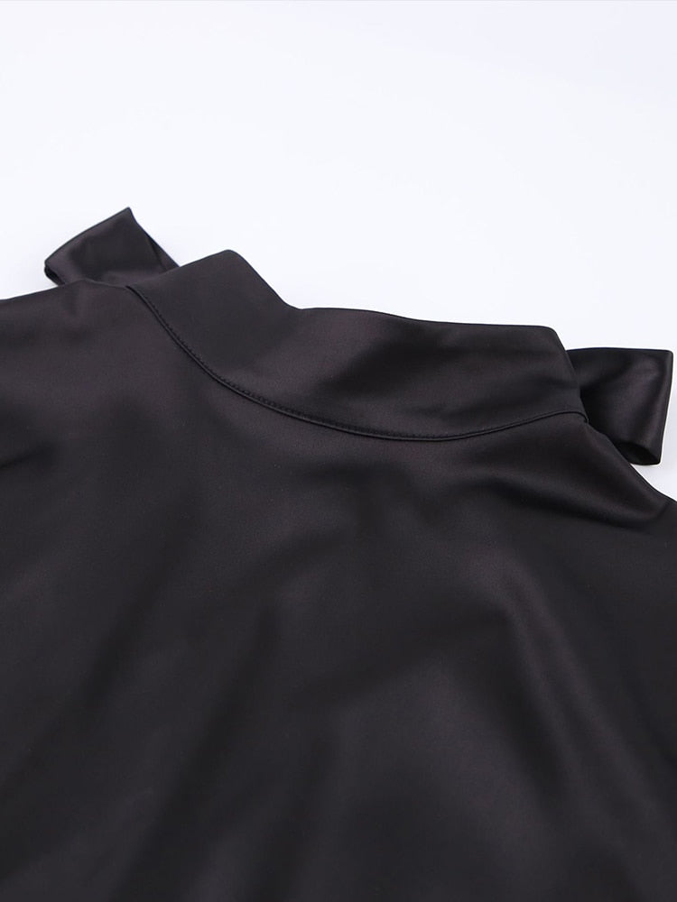 Loïs Satin Dress | Met prachtige strik en open rug