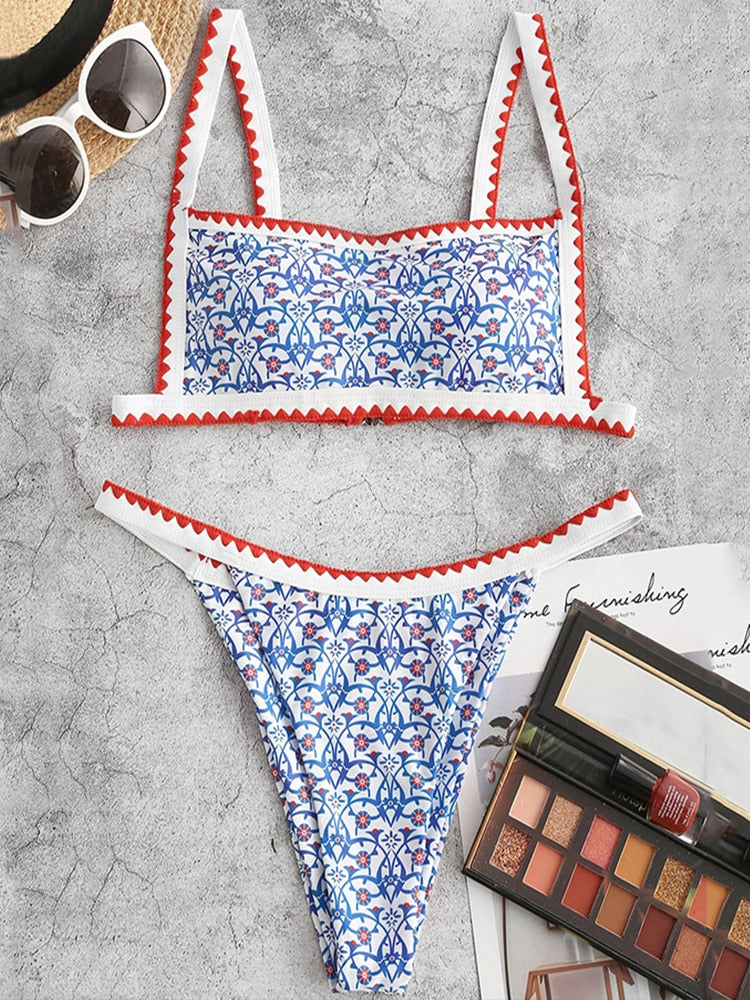 Lili Bikini | Met vrolijk patroon