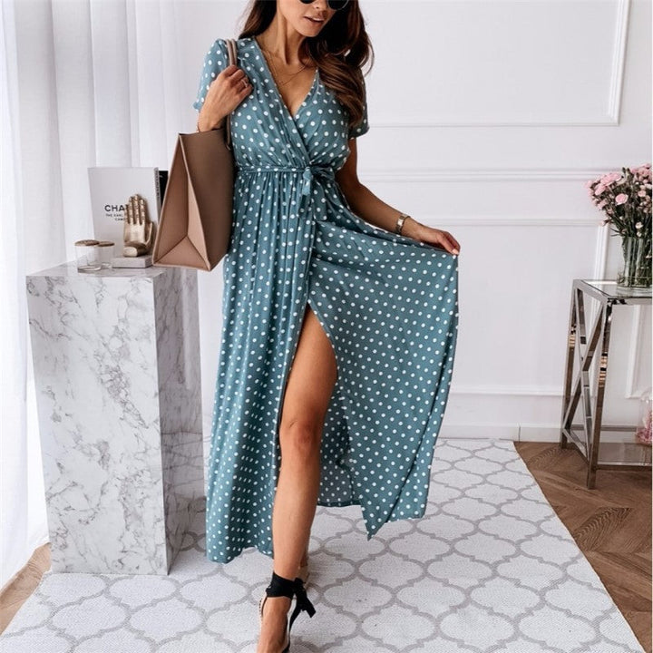 Bruna Bohemian jurk | Maxi Dress met sexy split